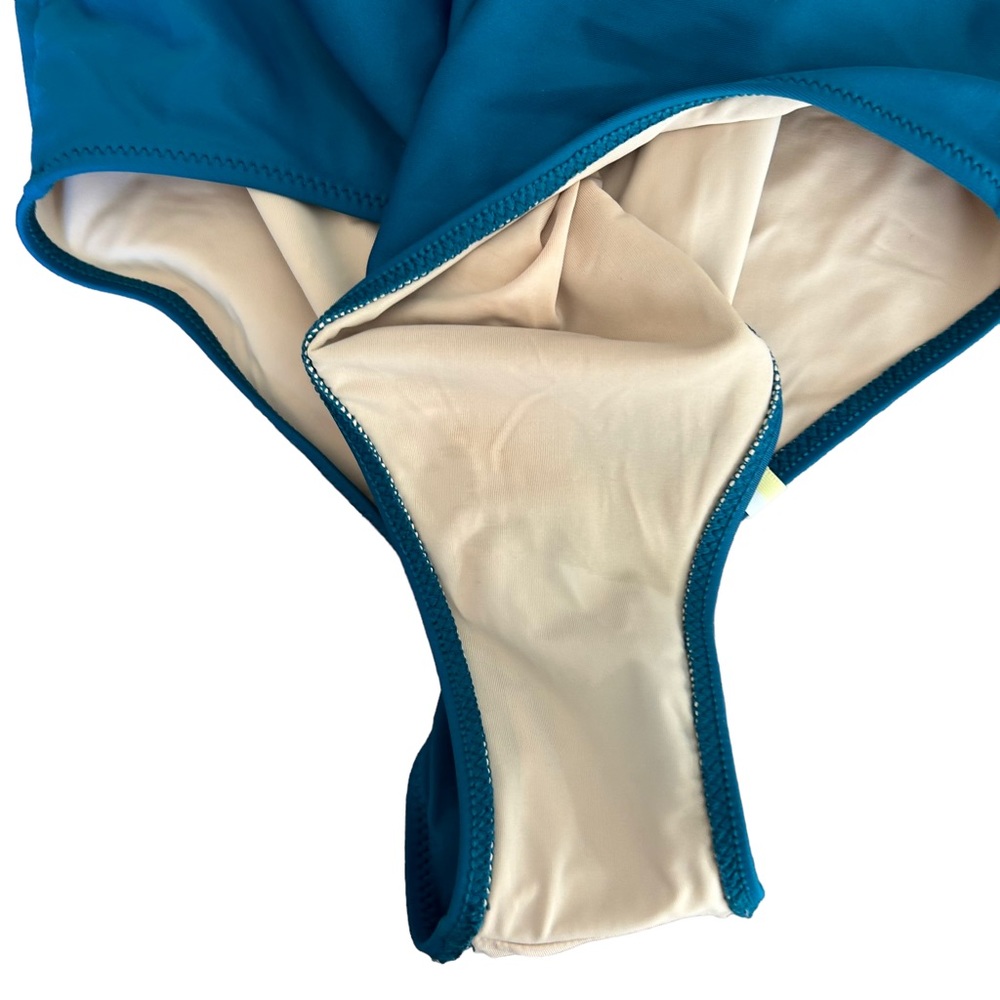 summersalt One-Shoulder One-Piece Swimsuit in Teal - Picture 8 of 14